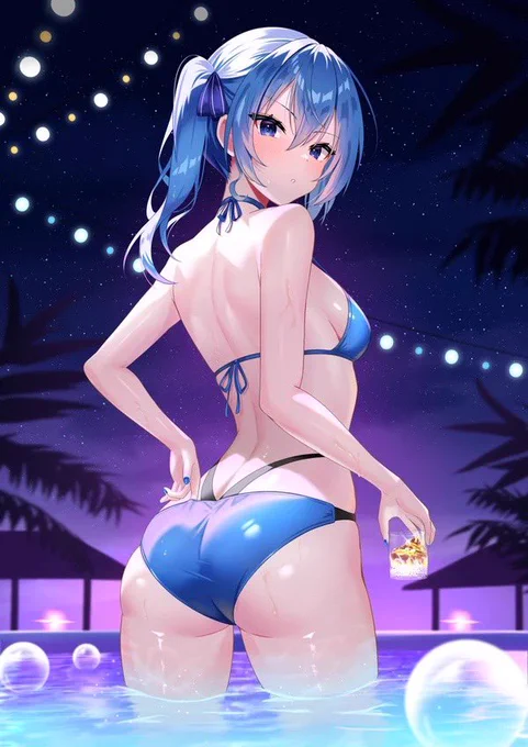 #くそ寒いので水着絵を貼る