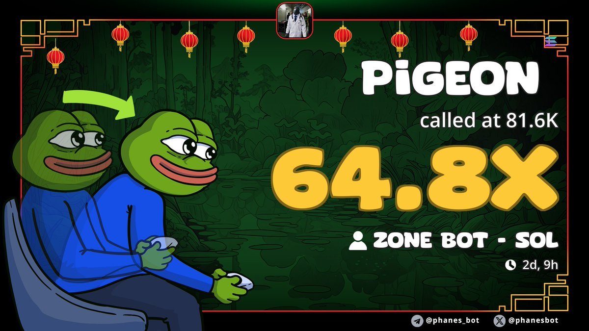 $PIGEON (Pigeon Doctor) is currently $4M+ and trending. 
It was listed on <a href="/MEXC_Listings/">MEXC_Listings</a> about an hour ago and is now top 10 trending memecoins on <a href="/Velvet_Capital/">Velvet | Onchain Terminal</a>.

The character is a humanoid pigeon in a lab coat with a stethoscope which helped the story spread fast.

Before the