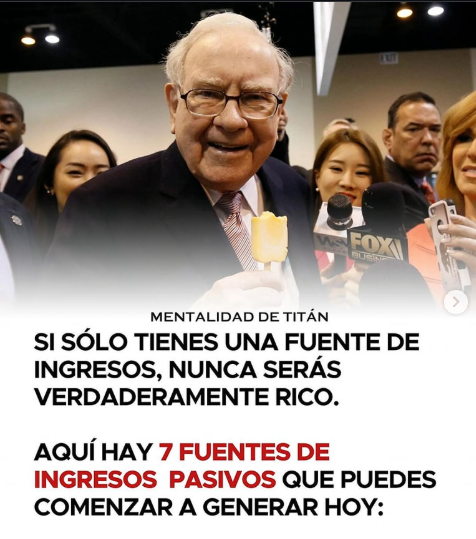Si sólo tienes una fuente de ingresos NUNCA serás verdaderamente rico.

Aquí tienes 7 fuentes de ingresos pasivos que puedes empezar hoy: