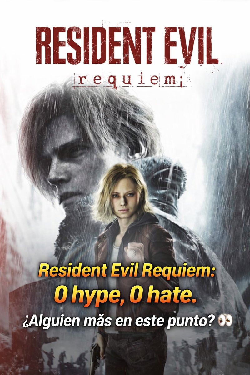 Resident Evil Requiem:
0 hype, 0 hate.
¿Alguien más en este punto? 👀 #ResidentEvilRequiem