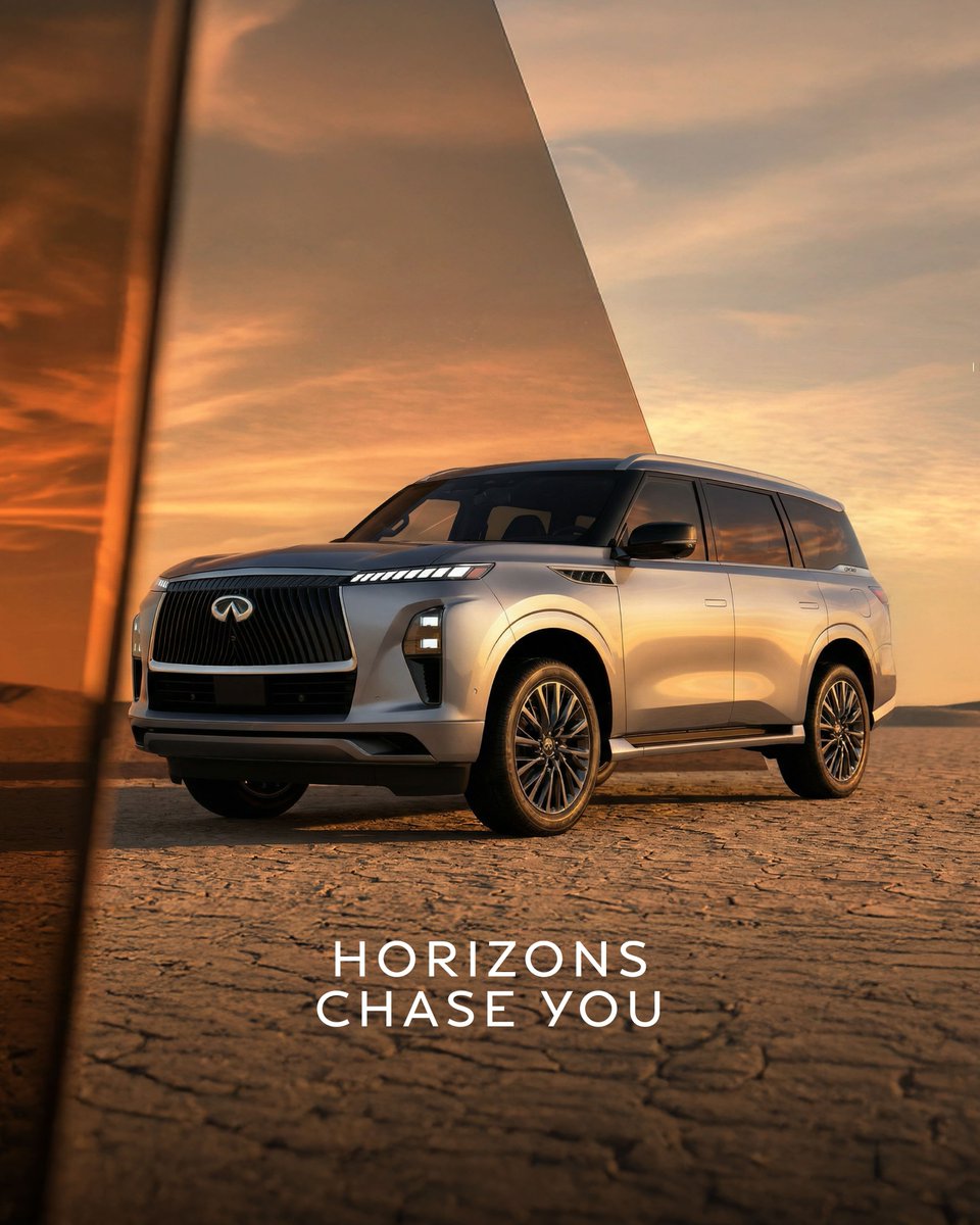 INFINITIDXB's tweet photo. Forward: the only direction. Tomorrow starts today. Discover the QX80.
#INFINITI #QX80 #Experienceexceptional https://t.co/DkLx3LIsqI