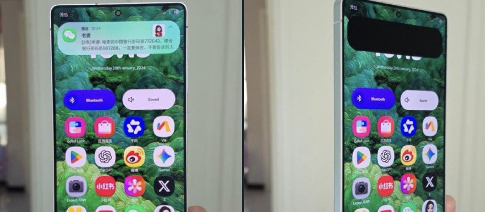 LelloucheNico's tweet photo. C'est officiel : le Samsung Galaxy S26 Ultra disposera d'un écran OLED d'un nouveau genre avec des pixels capables de contrôler la direction de la lumière. 

Les notifications ou les mots de passe pourraient être invisibles si on n'est pas en face de l'écran, avec seulement les éléments sensibles masqués (contrairement aux protections actuelles, qui cachent tout l'écran). 

Je suis vraiment hypé par la nouveauté, c'est vraiment très très cool à première vue. Si les tests sont bons, j'imagine que Samsung Display va en vendre à toute l'industrie ! Il y a aussi un gros risque que ça finisse dans la catégorie gadgets. 

Samsung dit avoir travaillé cinq ans sur cette technologie, qui sera a priori dévoilée fin février lors d'un Galaxy Unpacked dédié aux Galaxy S26. #hâte

(image : @UniverseIce, qui est a priori un montage. Samsung n'a pas publié d'image officielle)