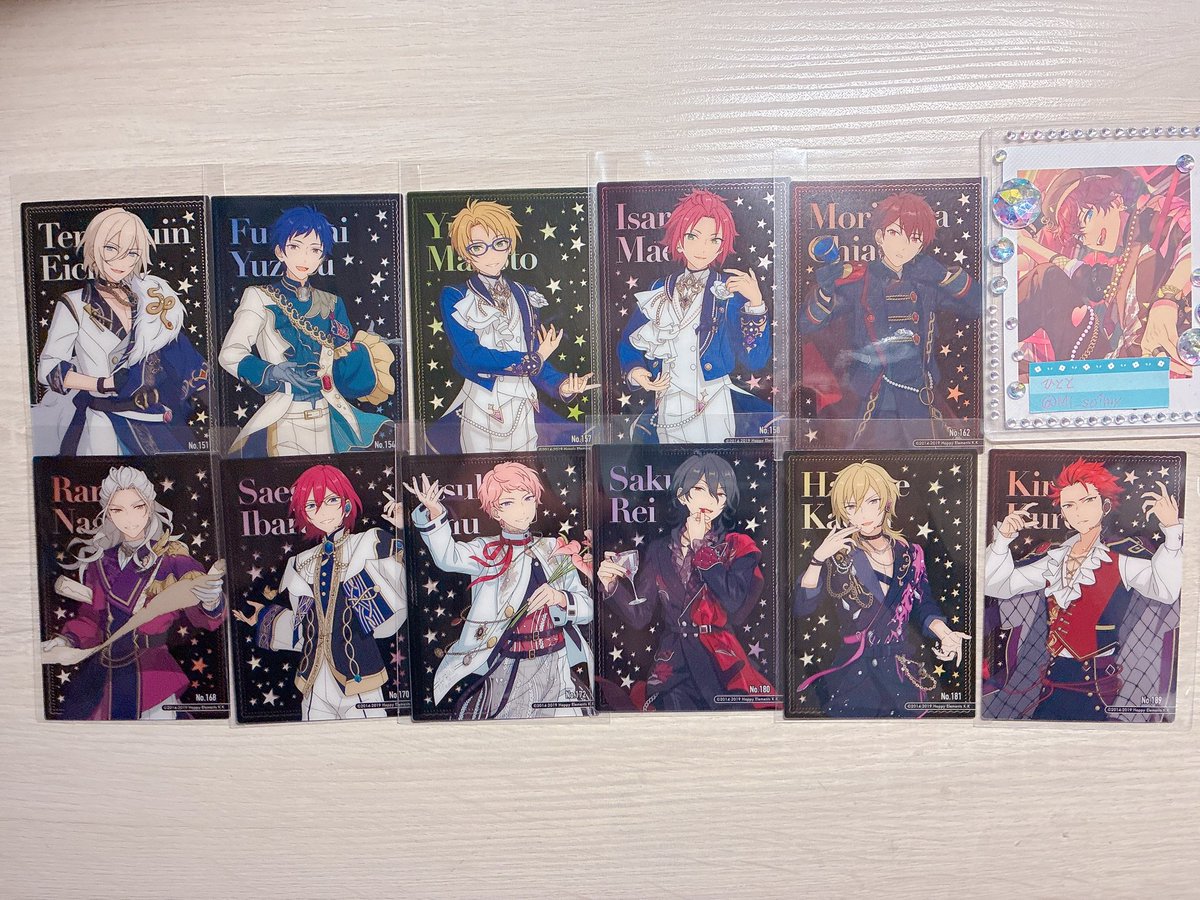 Mi_so1my's tweet photo. 【交換】あんスタ クリアカードコレクションガム 4 クリカ

【譲】N英智 弓弦 真 真緒 千秋 凪砂 茨 宗 零 薫 紅郎
異種(ぱしゃこれ チップス)マヨイ 宗 颯馬 薫 創 ゆうた

【求】N燐音 巽 HiMERU 一彩

郵送交換
検索よりお気軽にお声掛けください🙇‍ https://t.co/1vkFECDA1E
