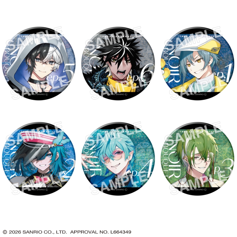 💐#フラメモ展 グッズ紹介💐／ ✦トレーディンググリッター缶バッジ