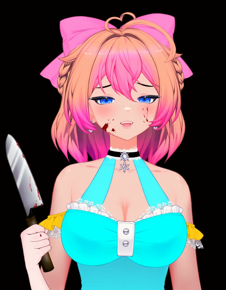 SweepyKitten22's tweet photo. This is the face of a killer Bella #VTuberUprising #PrismCustomizableModel #outfitcheck #killer https://t.co/3UQqXGPR76