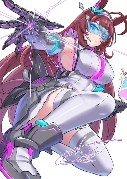 2年くらい前のラフブルボンと 期間を開けて描き直したブルボン こうやってみると着実に成長しているのが分かって嬉しい