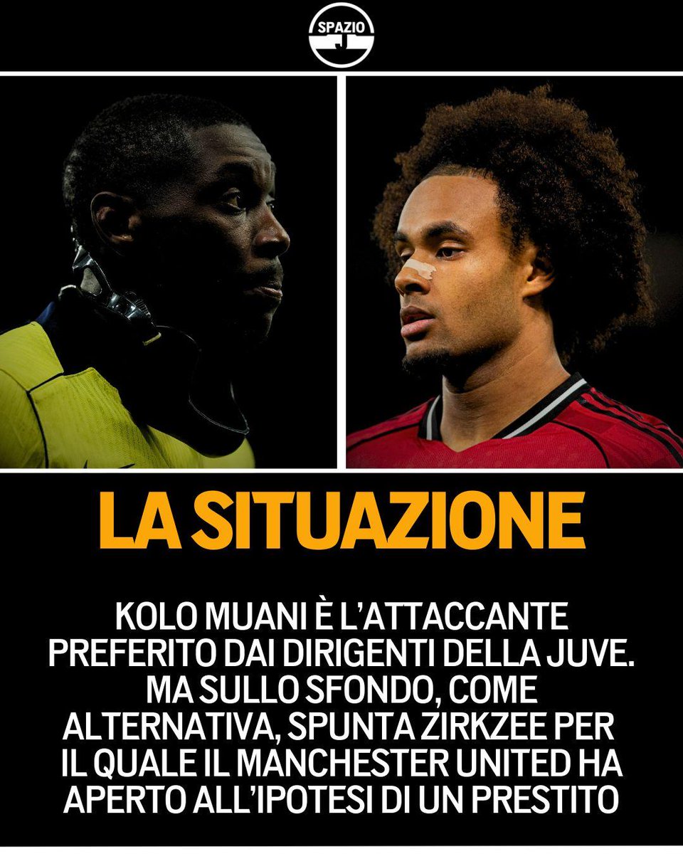 Spazio_J's tweet image. Lo United apre finalmente al prestito di Joshua Zirkzee. Secondo La Gazzetta dello Sport, però, il primo nome sulla lista bianconera resta quello di Randal Kolo Muani, grande preferito anche dalla dirigenza ⚔️🏟️

#Juventus #KoloMuani #Zirkzee #Spazioj