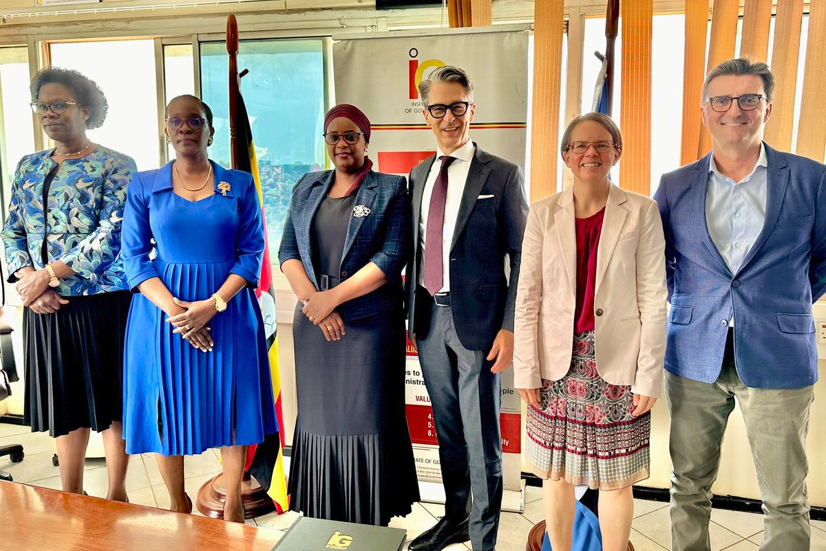 HopeBatuura's tweet photo. The EU has reaffirmed its commitment to supporting Uganda’s Inspectorate of Government in the fight against corruption. EU Ambassador Jan Sadek made the pledge during a meeting with IGG Justice Aisha Batala in Kampala.Raila Odinga Amorim Carrick
Geoff https://t.co/DltTc1IHto