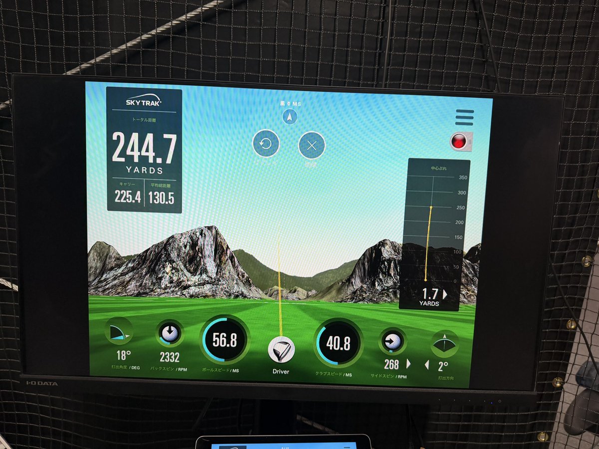 今日イチやけどドロー打つ練習してるんやけどな