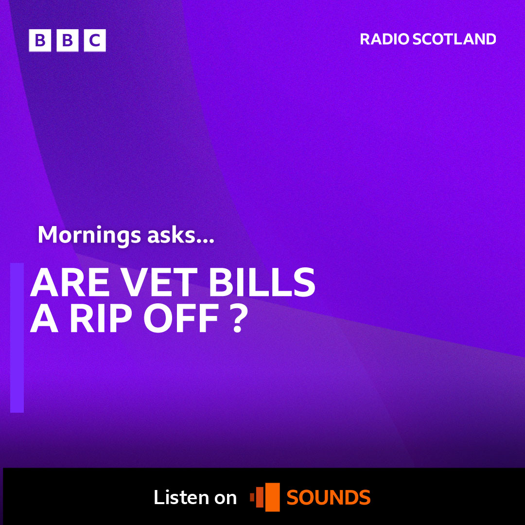 BBCRadioScot's tweet photo. The UK Government's unveiled plans for the first major reform of the rules regulating the veterinary sector in more than half a century. It follows recent reports which suggested vet fees are rising almost twice as fast as inflation. https://t.co/3IzEAXIIsY