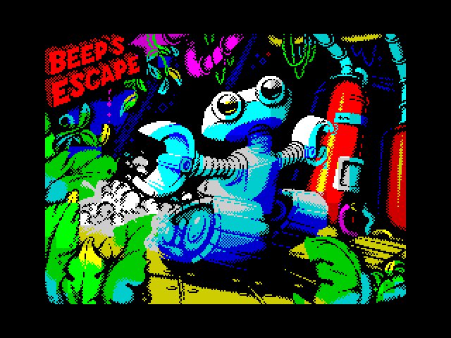 ZXSpectrum #Art by #CraigStevenson Beep's Escape - the last ninja