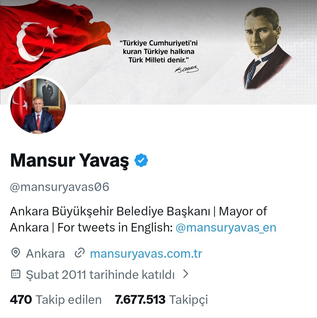 Son Dakika | Mansur Yavaş,

X profilinin kapak görselini değiştirerek “anayasa ve vatandaşlık tanımı” 
tartışmalarına net bir mesaj verdi.

"Türkiye Cumhuriyeti'ni kuran 
Türkiye halkına Türk Milleti denir."

#Konsantrasyon #YaKademeYaSeçim