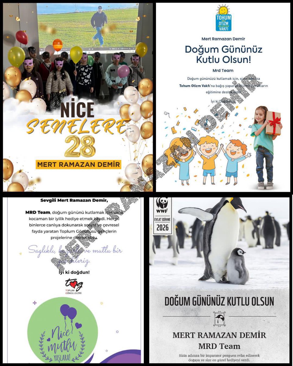 TvDunyasii's tweet image. 28. yaş gününde #MertRamazanDemir’in dünyanın dört bir yanındaki sevenleri; 50 gün boyunca Kanserli Çocuklara Umut Vakfı (KAÇUV) ile sürdürdükleri bağış kampanyasıyla, 6 Şubat depreminden etkilenen bir şehrimizdeki konteyner kentte eğitimlerine devam eden 13 öğrencinin ve…