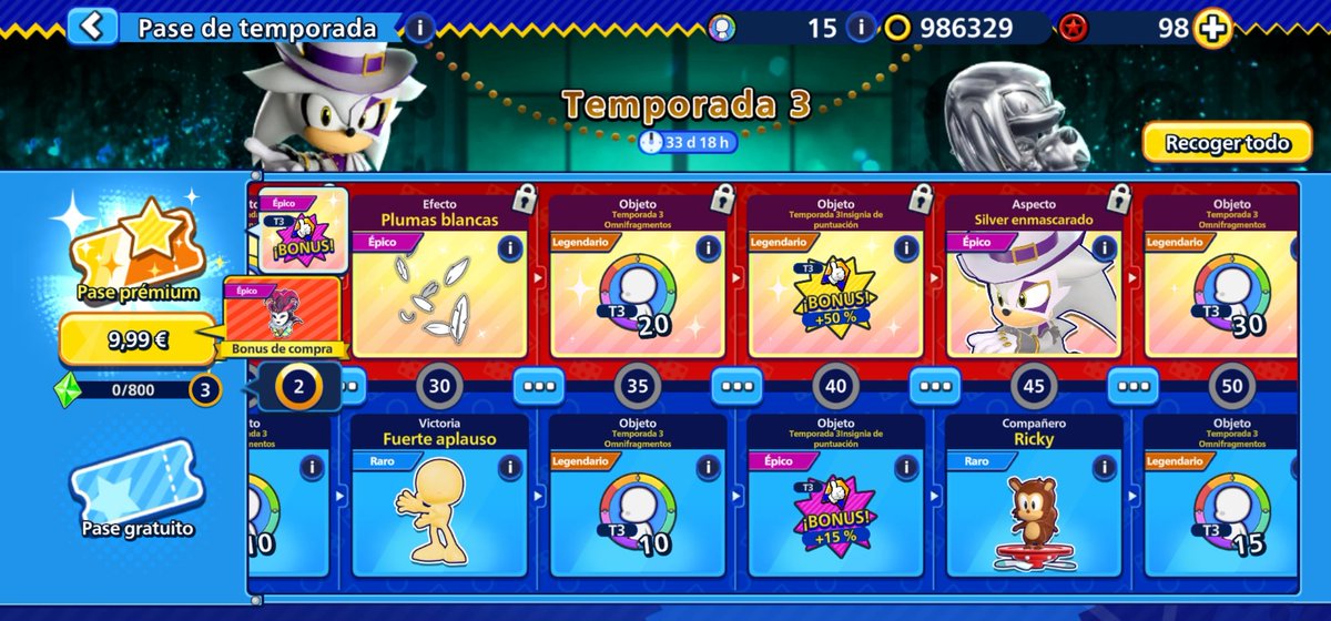 sonicparadise's tweet image. Este es el contenido del nuevo Pase de Temporada de Sonic Rumble