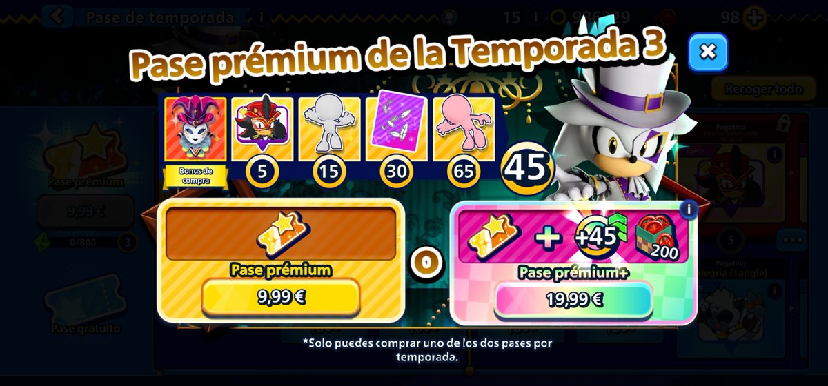 sonicparadise's tweet image. Este es el contenido del nuevo Pase de Temporada de Sonic Rumble