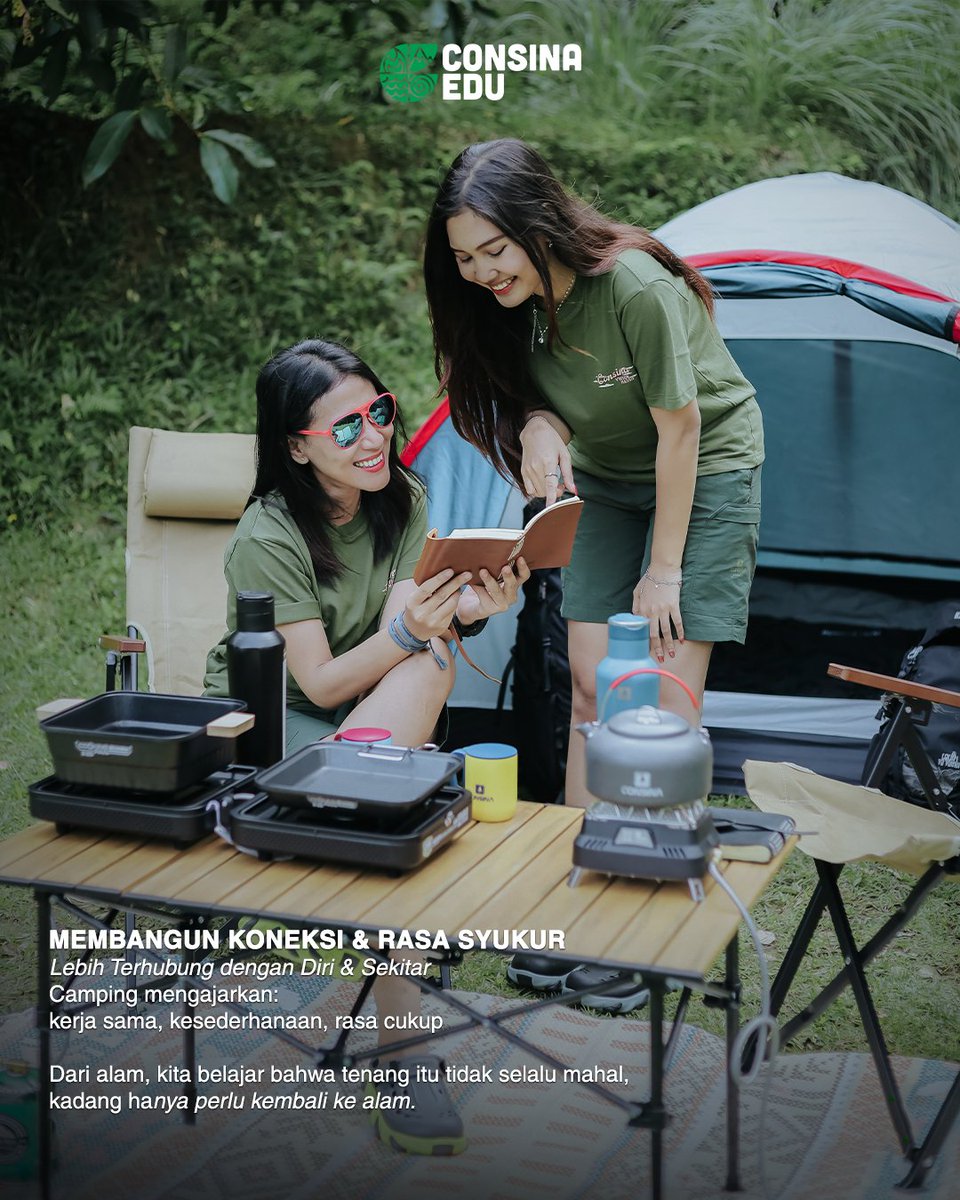 ConsinaOfficial's tweet image. --tapi diam sebentar di alam.

Kunjungi consina.com dan katalog @consina_adventure_catalog untuk berbagai produk-produk terbaik Consina lainnya.

#consina #consinaadventure #consinaindonesia #camping #consinaedu