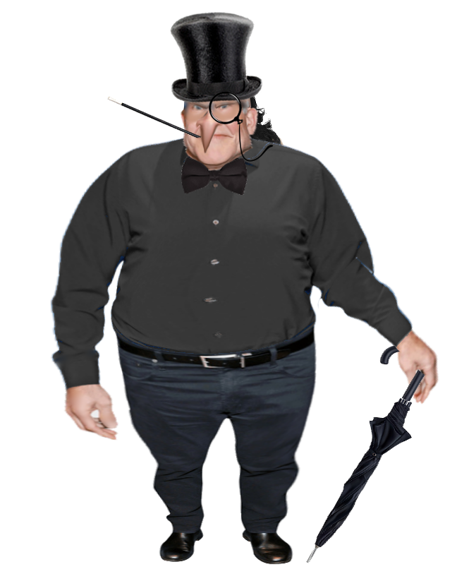 got so pissed off at Baszucki i turned him into The Penguin from BtAS.