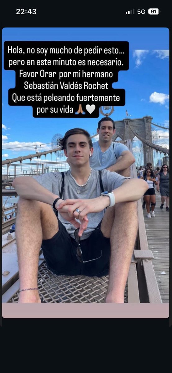 Hola hola! Porfa les pido que manden las mejores energías y oraciones para el Seba que tuvo un accidente y está muy muy grave! Es amigo de mi hijo y él me pidió compartirlo para que más gente se una. 
Muchas gracias 🙏