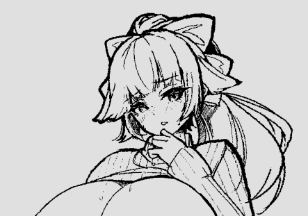 サイズ小さいけど高雄ーんの線画