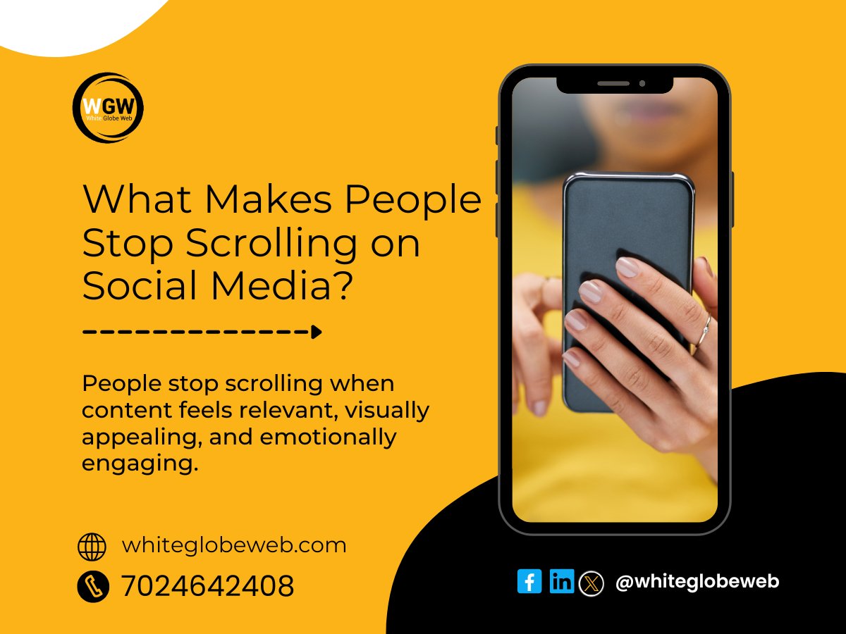 whiteglobeweb's tweet photo. People stop scrolling when content feels relevant, visually appealing, and emotionally engaging.

Let White Globe Web help your brand stand out, engage better, and convert attention into action.

Visit- https://t.co/70bP5wVT95

#socialmediamarketing #digitalmarketing https://t.co/QErUAvMY3S