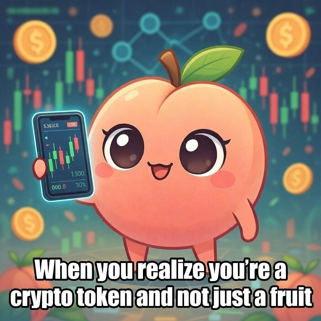 When you realize you are a crypto token and not just a $PEACH