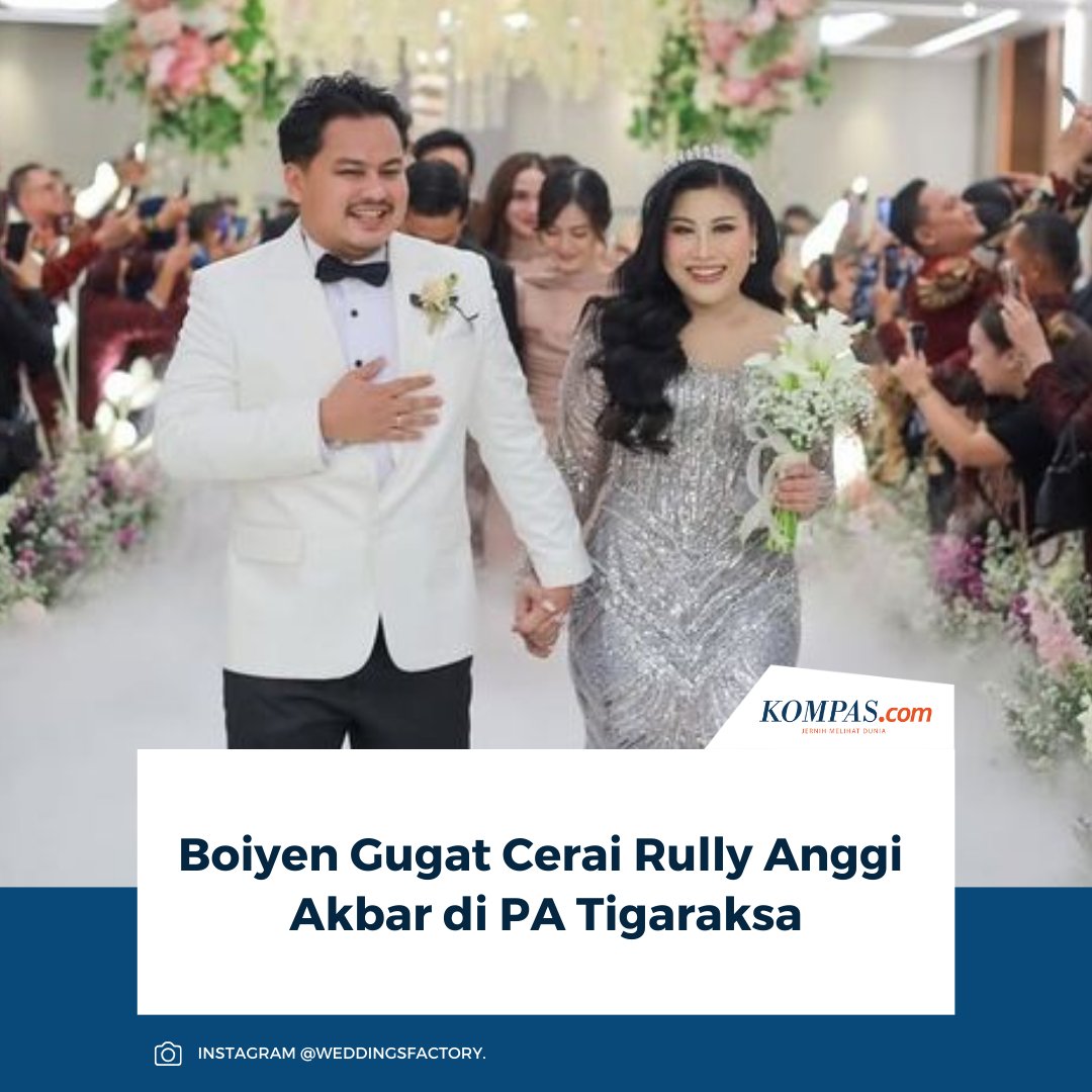 Komedian Yeni Rahmawati atau yang akrab disapa Boiyen resmi mengajukan gugatan cerai terhadap suaminya, Rully Anggi Akbar, di Pengadilan Agama (PA) Tigaraksa, Tangerang.

👉🏻Baca selengkapnya kompas.com/hype/read/2026…

~AM #Boiyen #RullyAnggi #Cerai