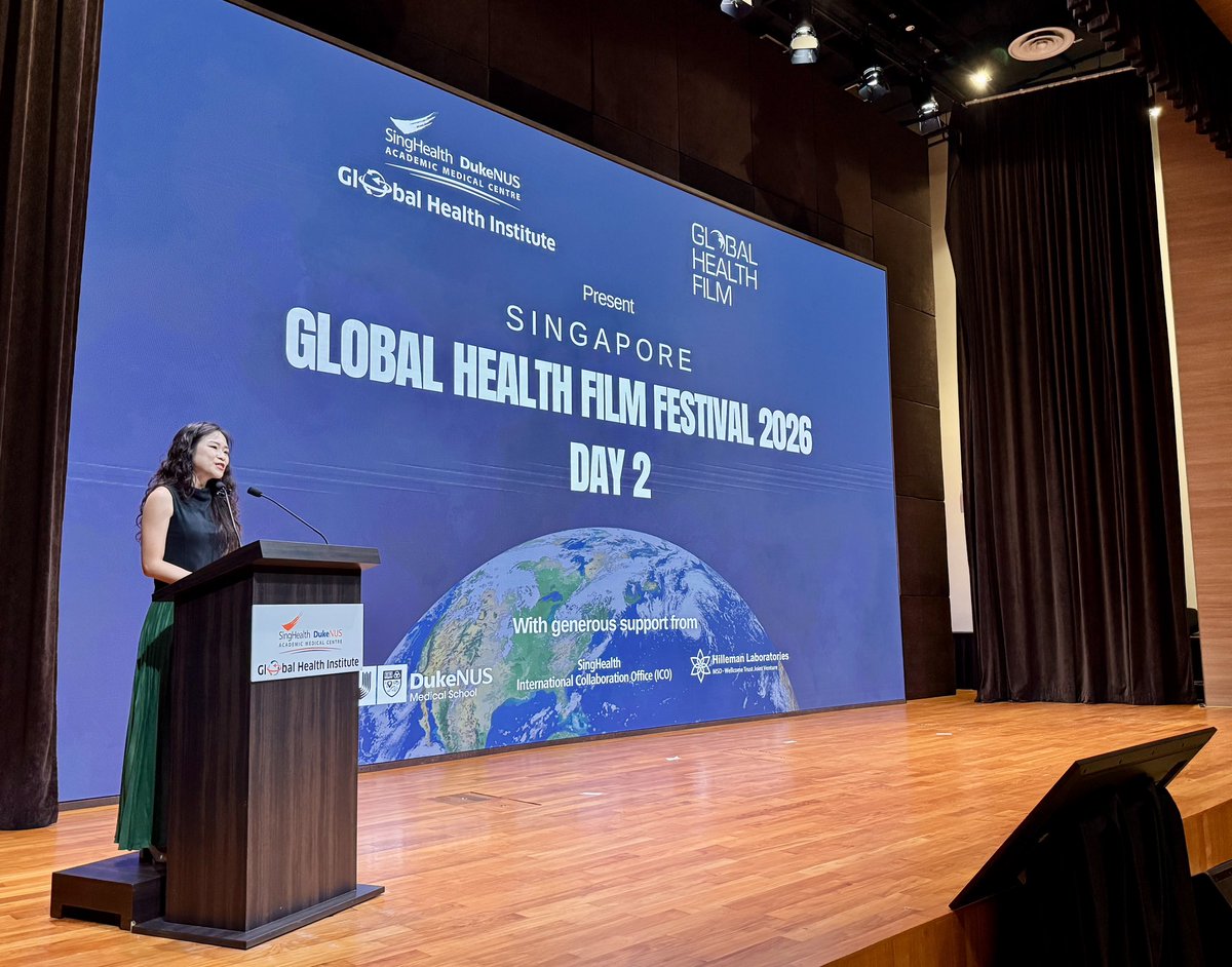 SD_GHI's tweet photo. We’re back for day 2 at the Singapore Global Health Film Festival.📽️

Tonight the focus shifts to climate and health, and the human stories at the centre of it all! 🌍

#GlobalHealth #FilmFest #SGHFF https://t.co/OWnZs5X0Lg