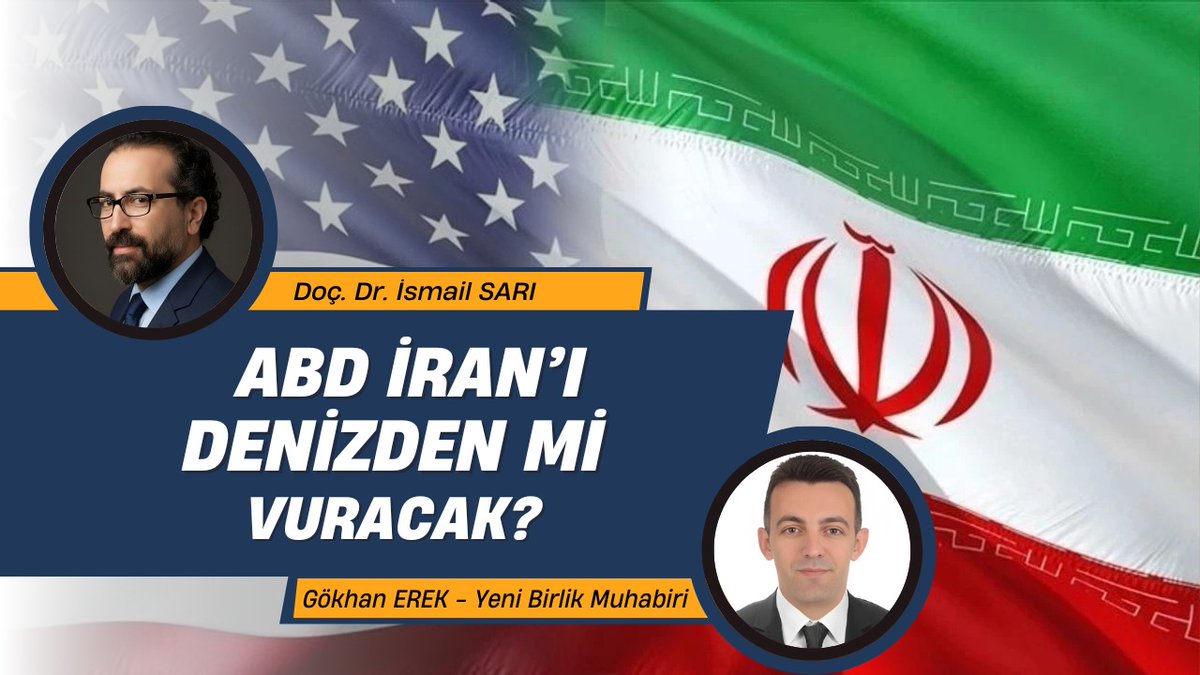 📌 ABD-İran geriliminde son durum ne?

📌 ABD, İran'da neyi hedefliyor?

📌 ABD, İran'ı denizden mi vuracak?

📌 ABD'nin, olası saldırı durumunda; İran nasıl bir tepki verecek?

🗣️ Doç. Dr. İsmail Sarı (<a href="/drismailsari/">İsmail Sarı</a> ) ile konuştuk.

gazetebirlik.com/roportaj/abd-i…

#abd #iran #abdiran
