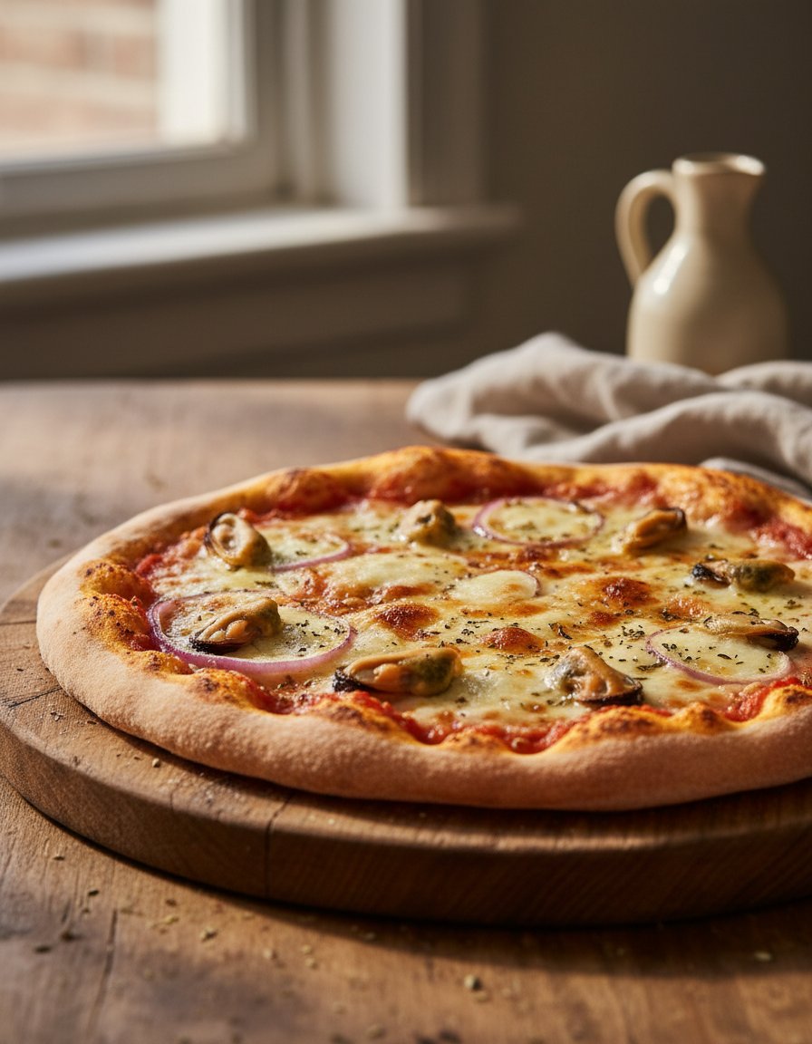 🍕 ¡Viernes de pizza diferente! Hoy la protagonista… ¡los mejillones! 

Ingredientes:
✔️ Lata de mejillones al natural
✔️ Masa de pizza
✔️ Tomate triturado
✔️ Mozzarella
✔️ Cebolla y orégano

¡Fácil, rica y lista para sorprender!

#ConservasPortomar #Portomar