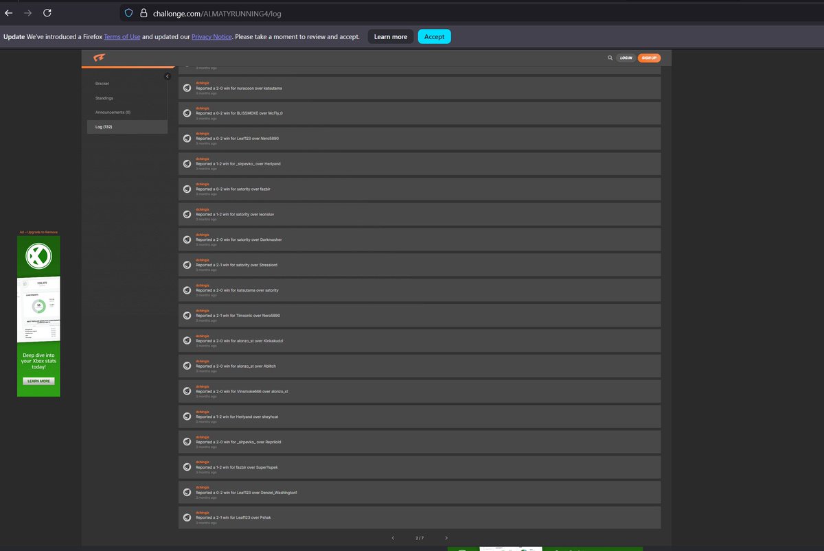 _Yoddhaa's tweet image. @BNEesports 
Another case of bracket manipulation in TWT Asia 1,
AlmatyRunning4 with 64 participations precisely and not a single Disqualification. 

As per the logs, All the pool matches have been reported by Lotus Dchnigiz,clear case of manipulation

challonge.com/ALMATYRUNNING4…