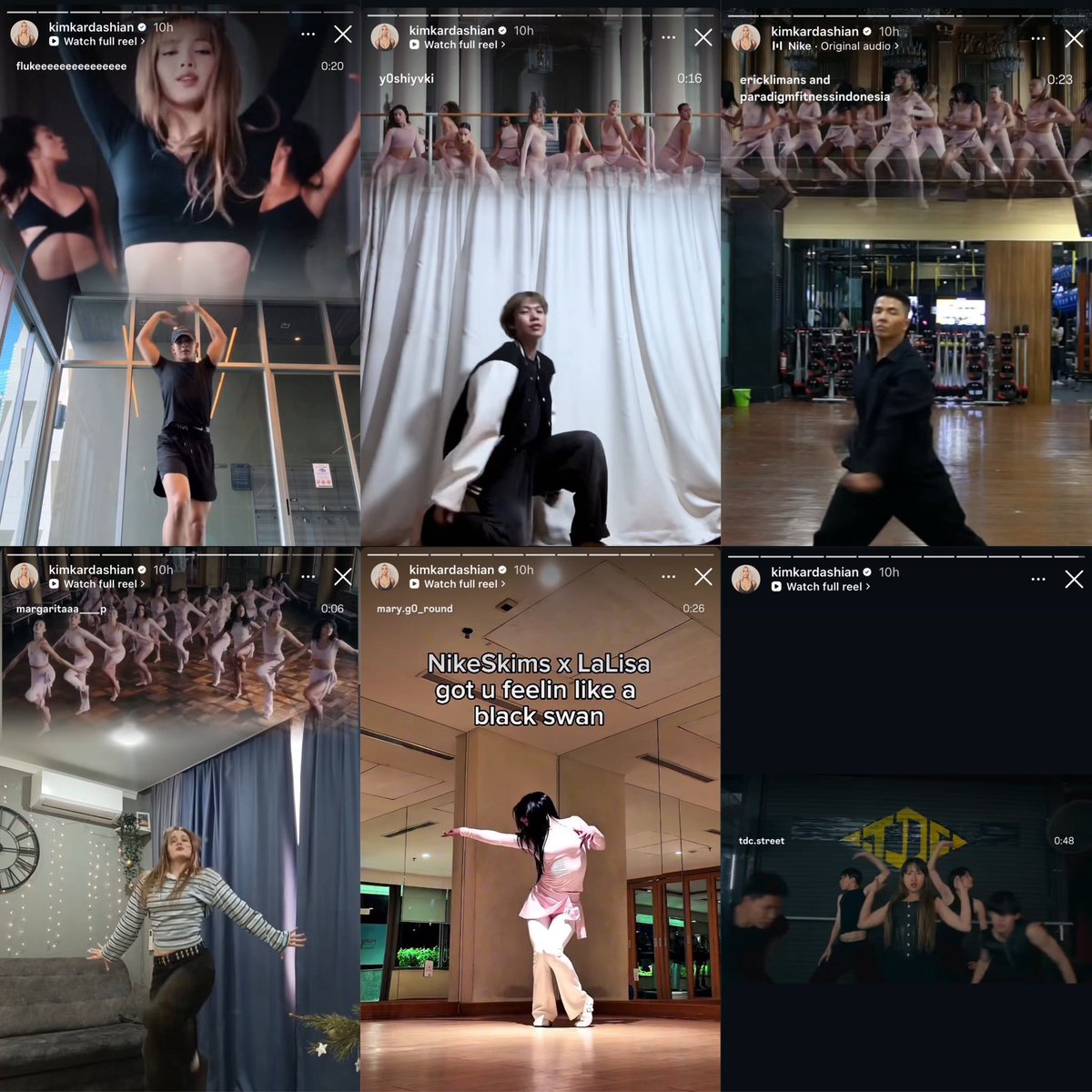 TheePopCore's tweet photo. LISA’s NikeSKIMS ad goes viral on TikTok, drawing massive views and sparking a dance trend, prompting SKIMS founder Kim Kardashian to repost fans’ videos on her IG Story. https://t.co/wNsamWfTWL