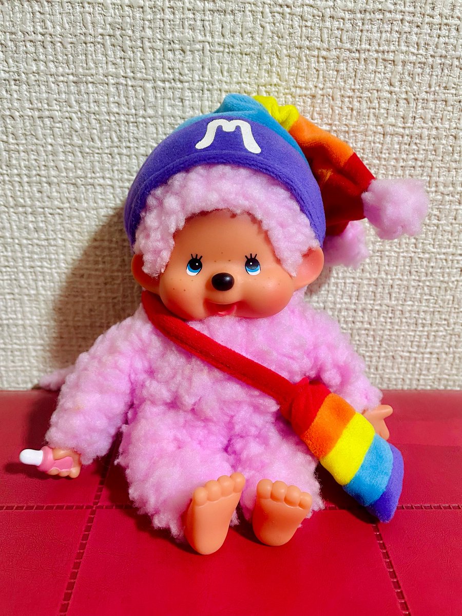 モンチッチ　レインボーブルー　2000年 モンチッチレインボー。 2000年8月発売。 #モンチッチ #昭和レトロ