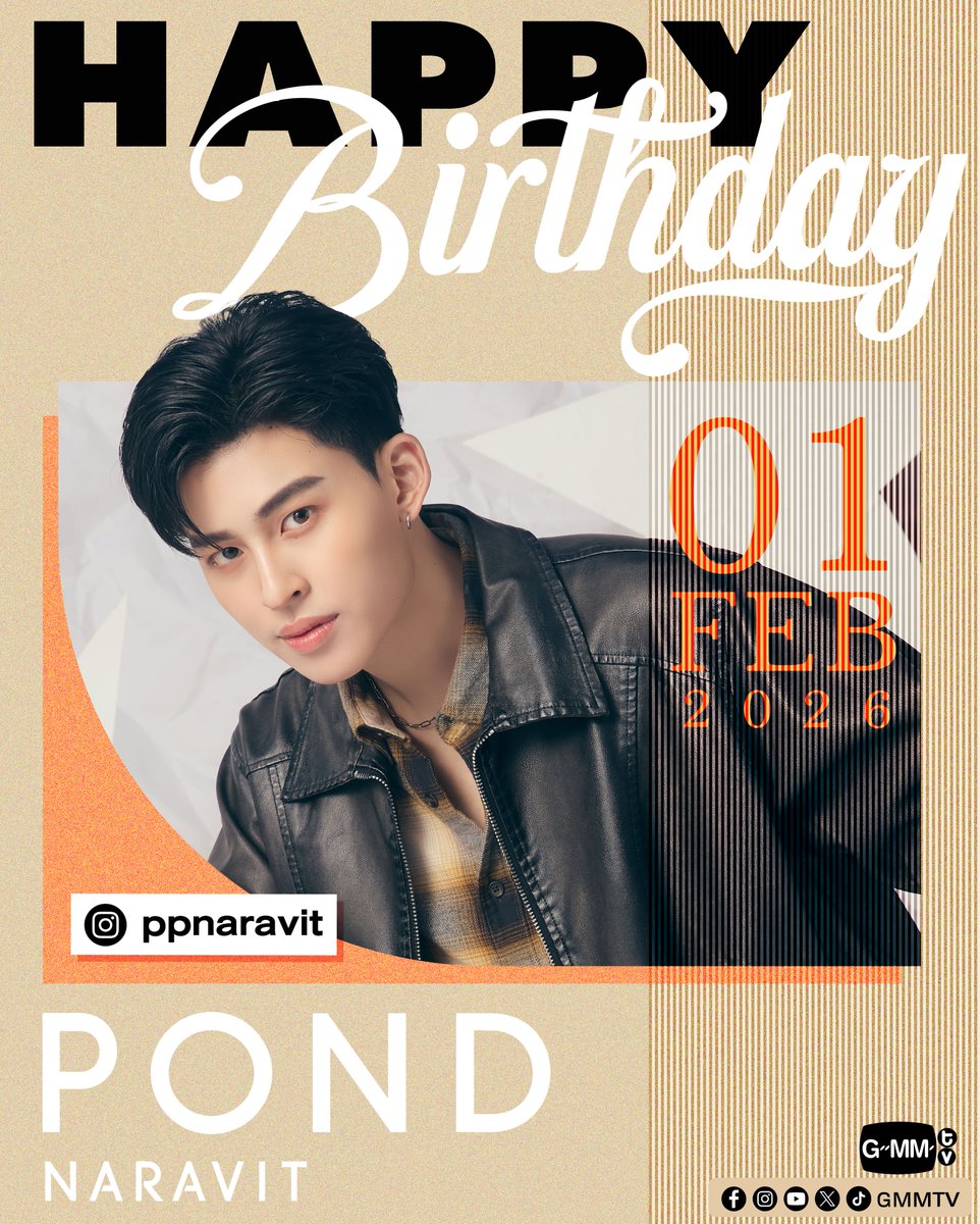 Happy Birthday to Pond

#GMMTV
<a href="/ppnaravit/">ppnaravit</a>