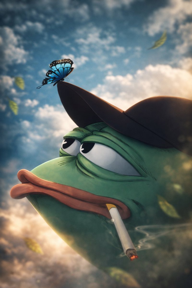 Pepe0x69_kc's tweet photo. Patience is the alpha 🧘‍♂️🦋

$pepe 🐸 https://t.co/90O2pyPEI2