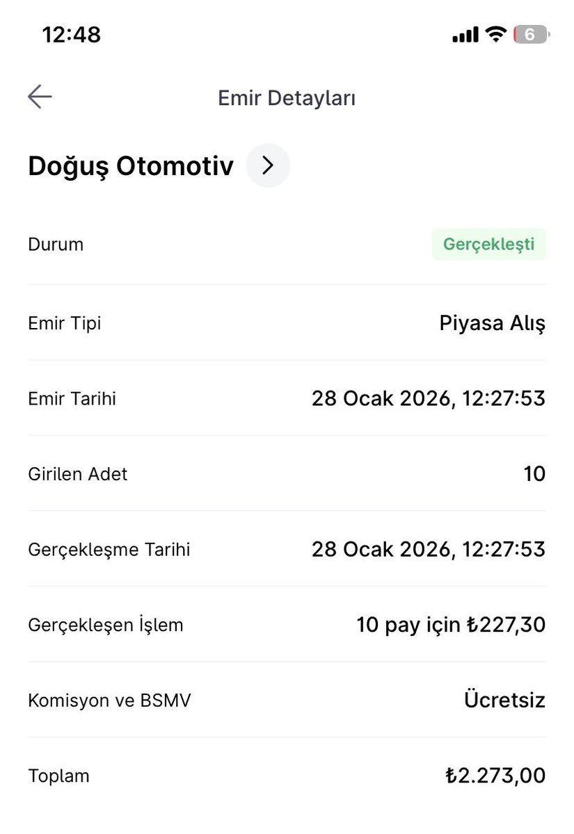 Selam dostlar bugün seriyi biraz abarttık. 
15 LOT DOAS ✅
3 LOT THYAO ✅

Bereketli olsun 🙋‍♂️