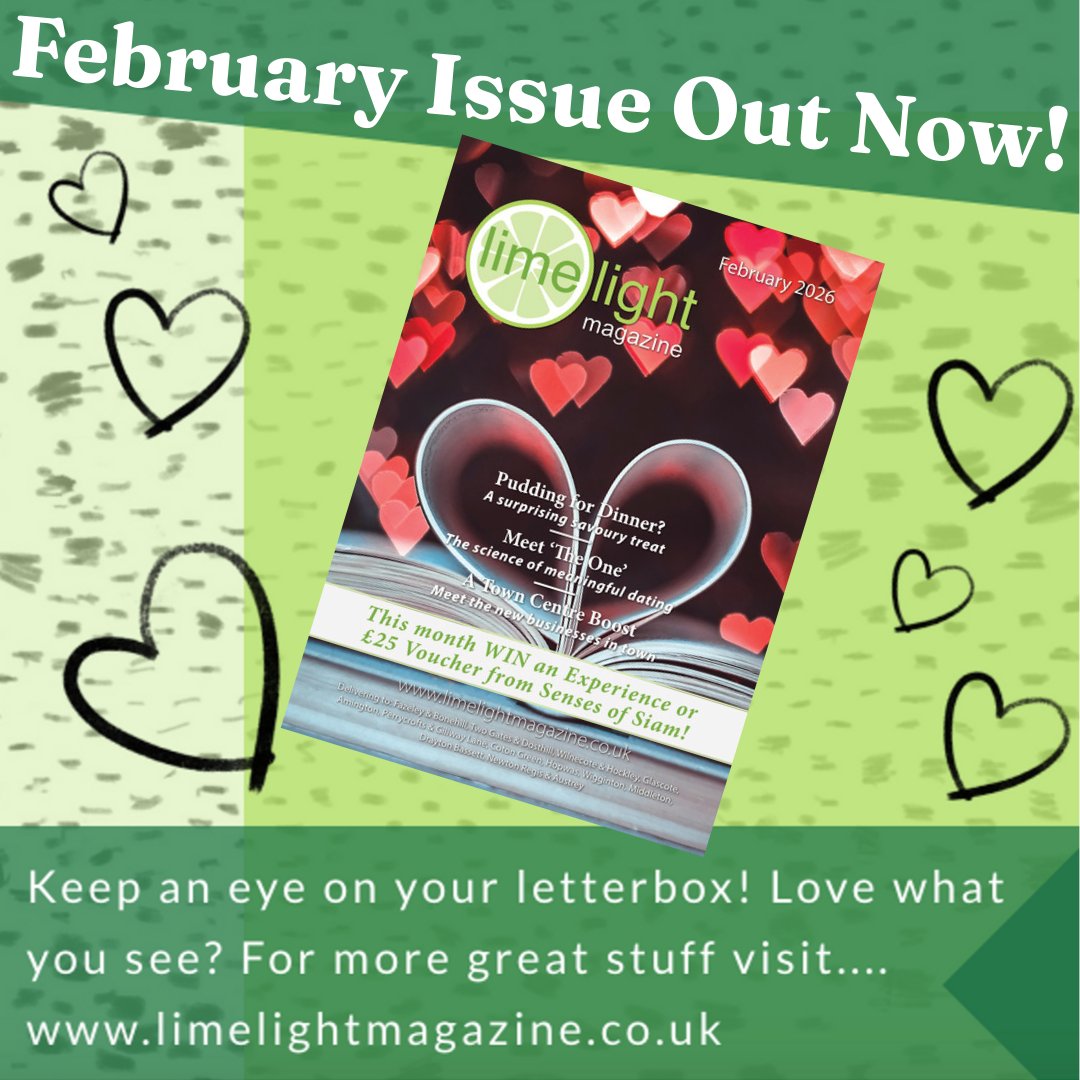💖 Dive into our Feb mag for tips to find love offline! Put down the phone and pick up a conversation! 😄💬 We've got a comforting and surprising bread dinner and a little history of the humble umbrella!  ☔
.
limelightmagazine.co.uk
.
 #LoveOffline #FebruaryMag #TamworthUK
