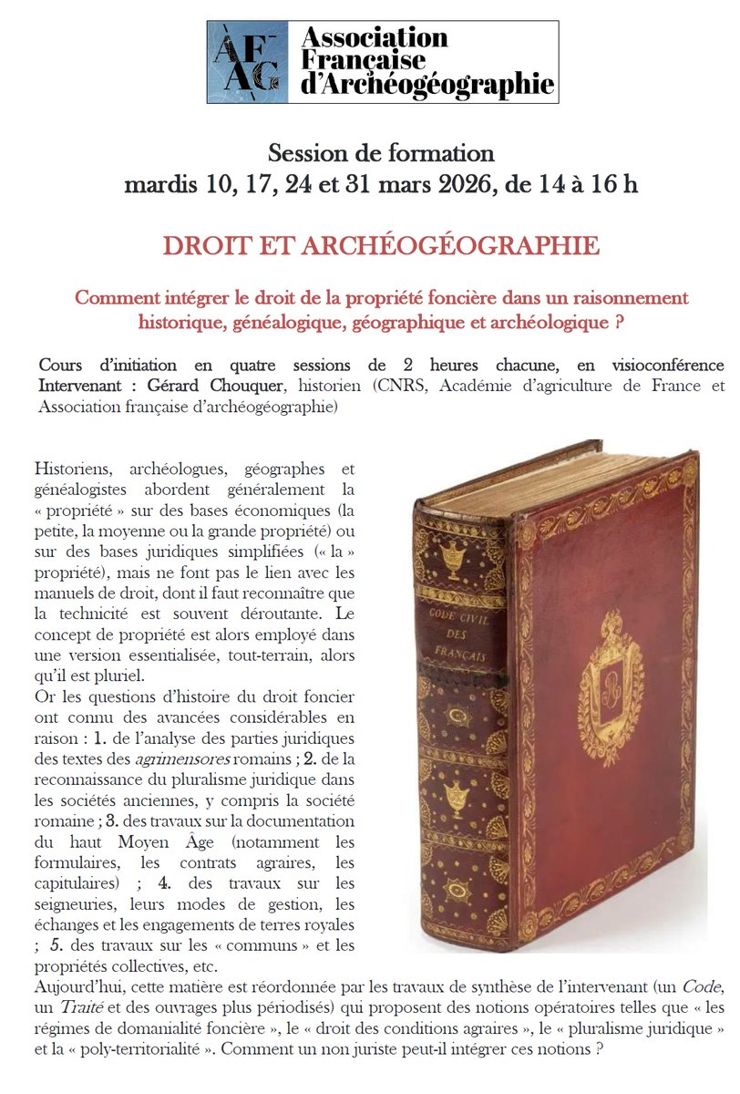 Association Française d'ArchéoGéographie (AFAG) tweet media