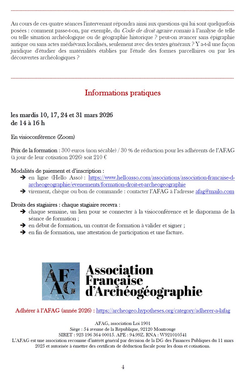 Association Française d'ArchéoGéographie (AFAG) tweet media