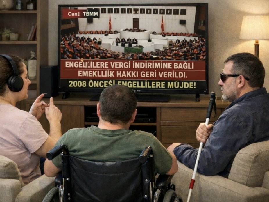 <a href="/araptheo/">Cem</a> 15 Ocak'ta yürürlüğe giren madde, engellilerin geleceğini karartıyor.
Engellilik durumu zamanla iyileşmez, aksine zorlaşır. Emeklilik hakkımızı zorlaştırmayın.

#Ehatder

<a href="/kasapoglu/">Dr. Mehmet Kasapoğlu</a> 

<a href="/jsarieroglu/">Jülide Sarıeroğlu 🇹🇷</a> 

<a href="/avfatmaoncu/">Av.Fatma Öncü</a> 

#altın