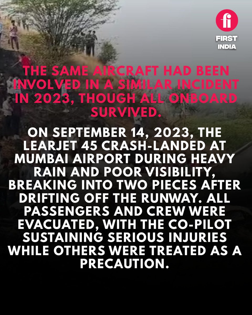 thefirstindia's tweet image. Ajit Pawar, who died in a plane crash on Wednesday, was flying onboard an civil aircraft that has had a patchy track record.

#AjitPawar #PlaneCrash #Learjet45 #Maharashtra #AviationNews #DGCA #Baramati #TragicNews #IndiaNews