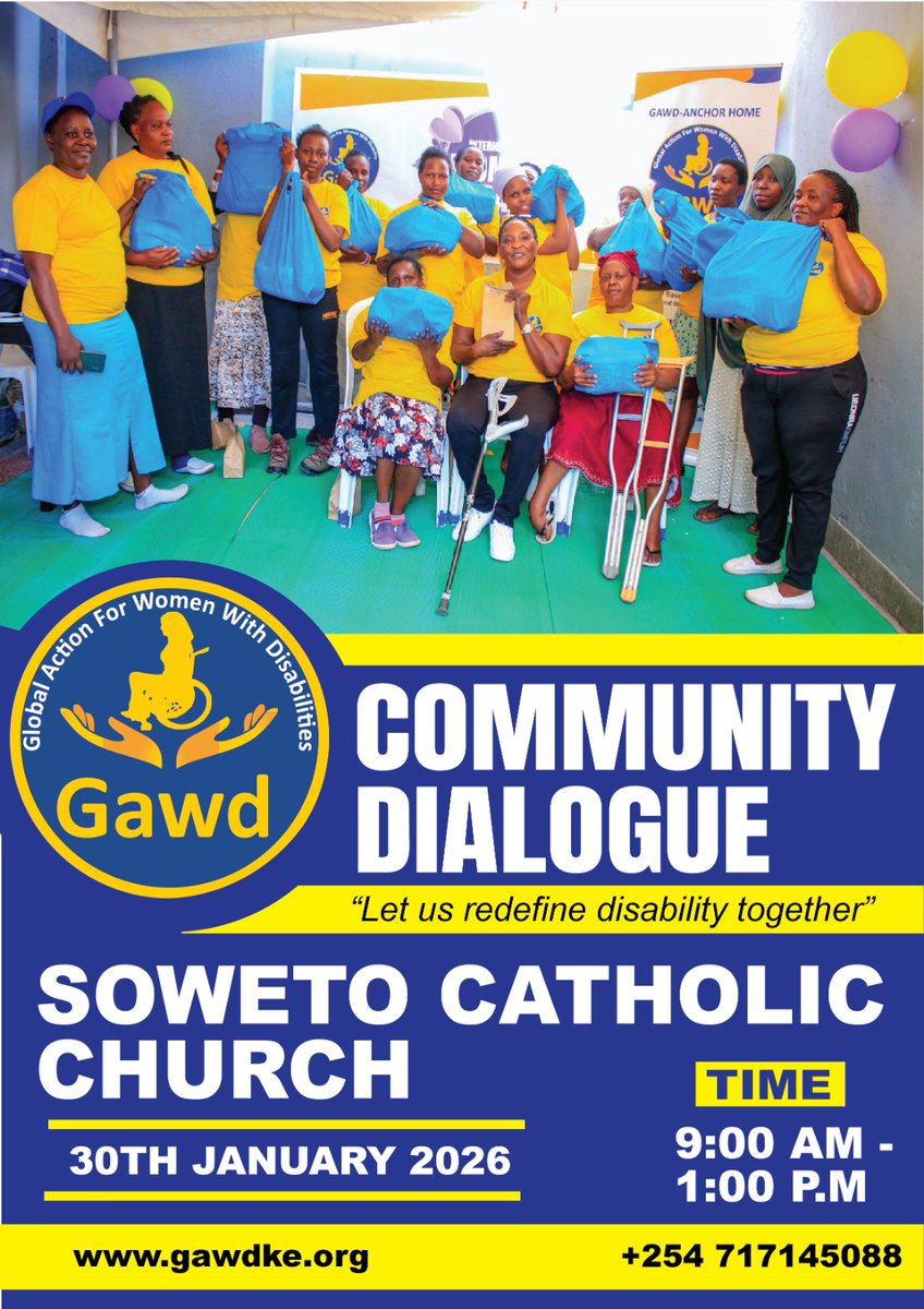 gawdke's tweet photo. Come, let us redefine disability together at Soweto Catholic Church from 9 A.M to 1 P.M
#Dialogue #inclusion #Communityaction https://t.co/G16Bwn5BCs