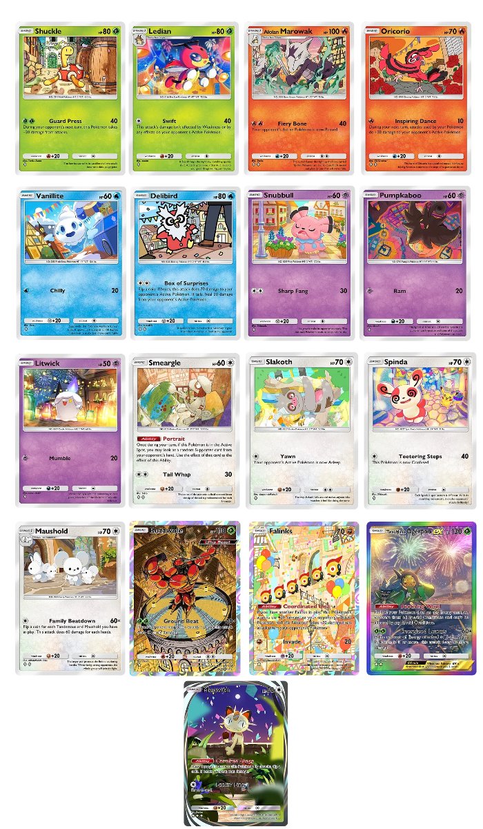 🌟 Pokémon TCG Pocket 🌟

-How to obtain Meowth secret emblem-

➡️Pokémon and the Town Festival 
Collect the 17 cards with Festival Town Illustrations 

#PokemonTCGPocket