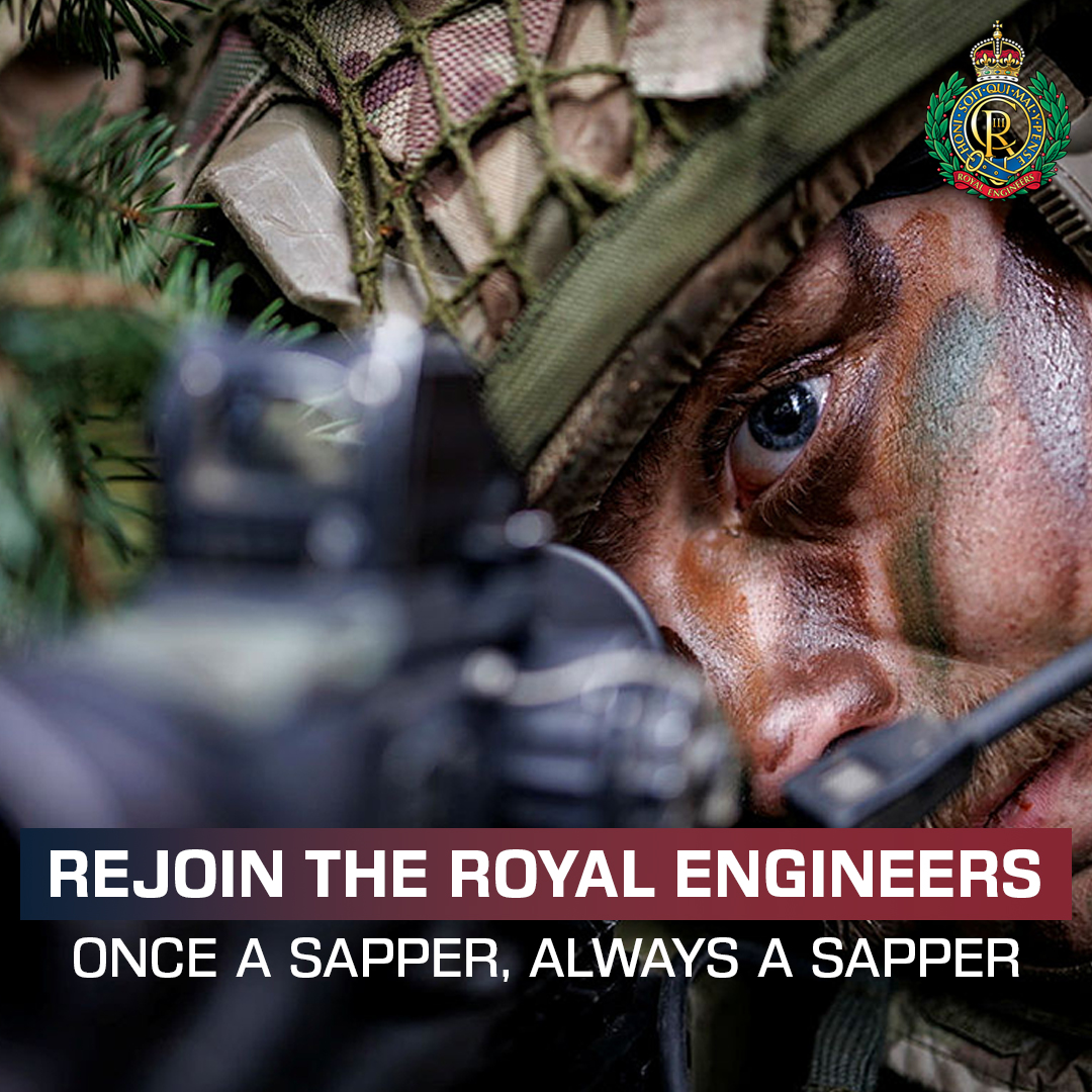 Proud_Sappers's tweet photo. Re-join the Army: Once a soldier, always a soldier. Your skills and dedication are needed now more than ever. @ArmyJobs

#ArmyRejoiner #AlwaysASoldier #Belonging #SapperFamily https://t.co/c8LabLYqSF