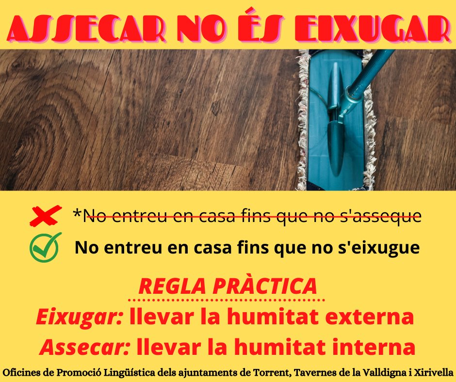 3 ASSECAR NO ÉS EIXUGAR