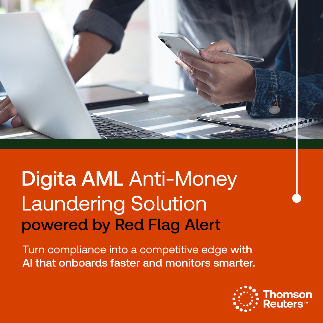 AML compliance in 30 seconds? Our new Digita AML solution makes it possible:

•  AI-powered fraud detection 
• Real-time sanctions monitoring
•  Automated adverse media screening

Less admin, better protection. More time for what matters. Book a demo: ow.ly/Hgkh50Y4AGn