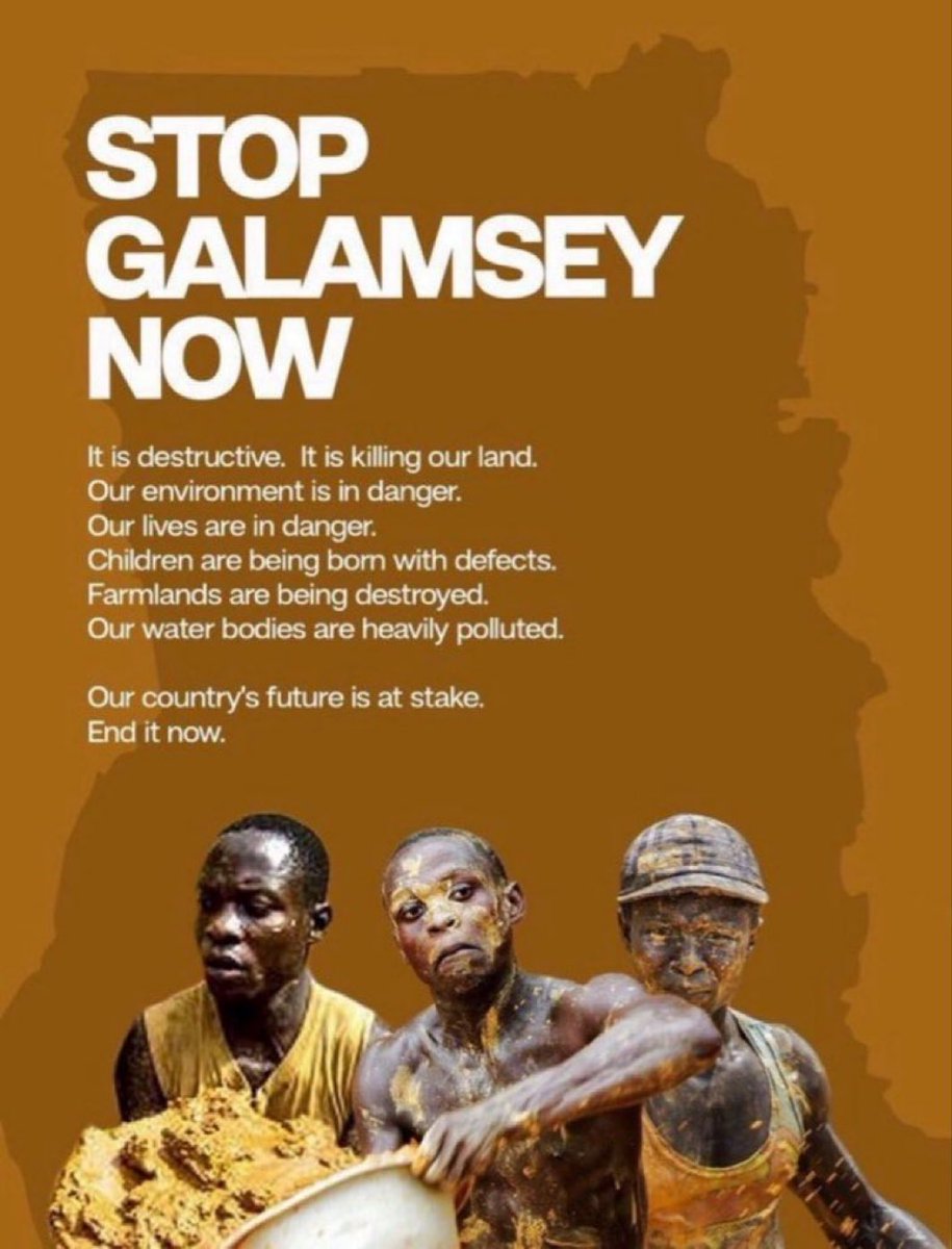 The message is clear! 
No excuses 
#StopGalamseyNow