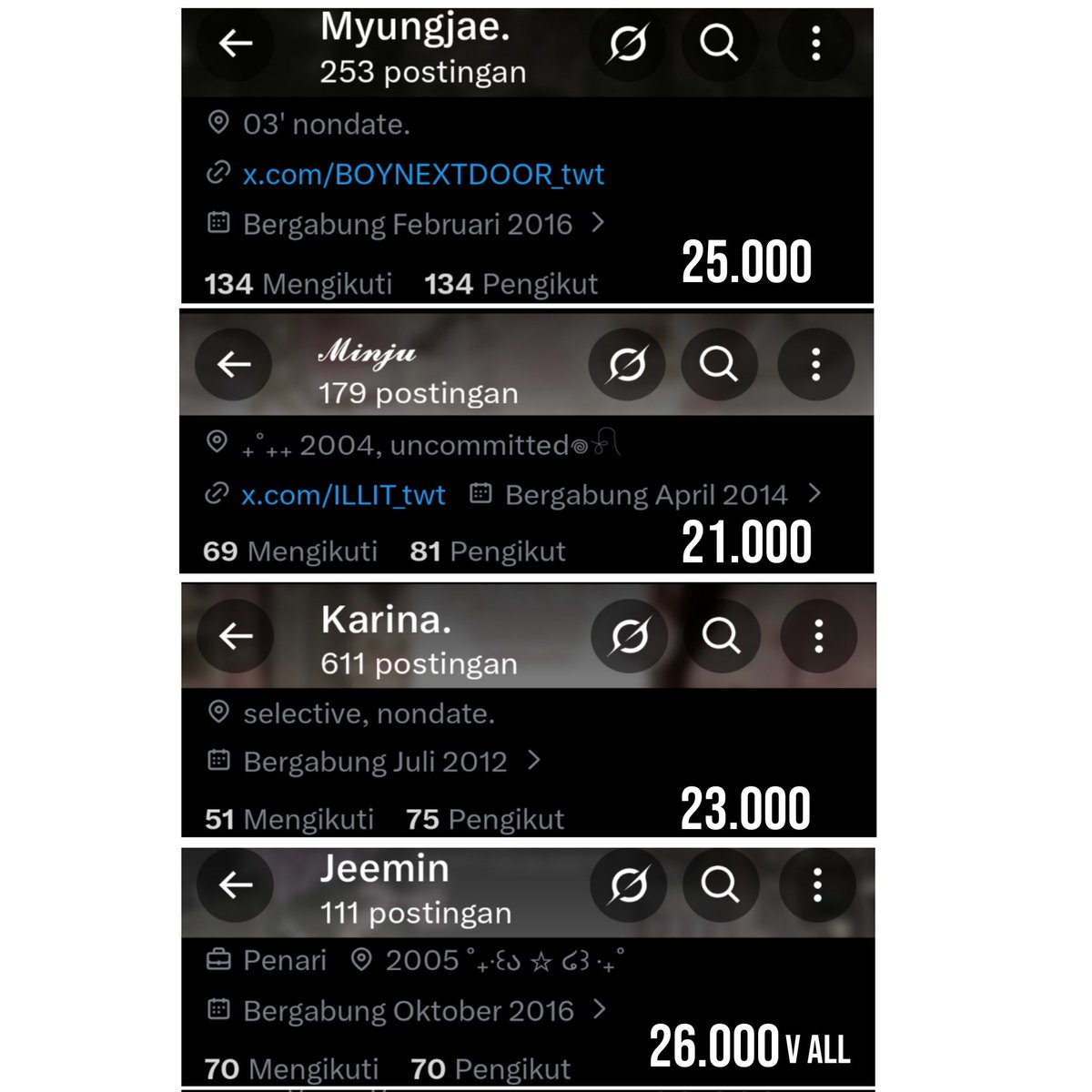 hapngus's tweet image. nitip dong, rp selfoll nya.