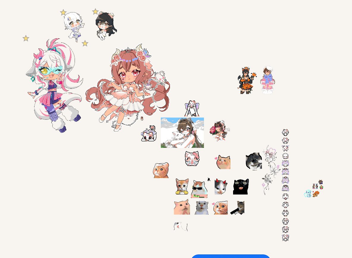 Voilà à quoi ressemble la zone où je dessine sur Wplace !
ça faisait un moment que je ne l'avais pas partagé, il y a plein de nouvelles choses depuis ☺️🩷

J'aimerais aussi dessiner des VtuberFR ici, où je vous dessine avec votre emote coeur ! Vous en pensez quoi ? ✨

(J'ai