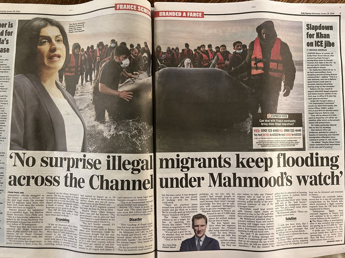 The farce of the governments “One in, One Out” policy exposed ….   It’s really 41,000 in and 271 out

With almost no chance of removal, it’s no surprise illegal immigrants continue to cross the channel in huge numbers 

It was a massive mistake to cancel Rwanda before it started