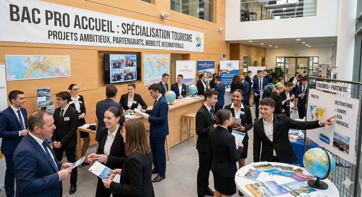 💡Une coloration "tourisme" de #BacProAccueil
Découvrez un projet ambitieux, riche en partenariats et mobilités internationale #LycéeTregey (33 gironde)
tinyurl.com/md8a39vn
#ecogestion